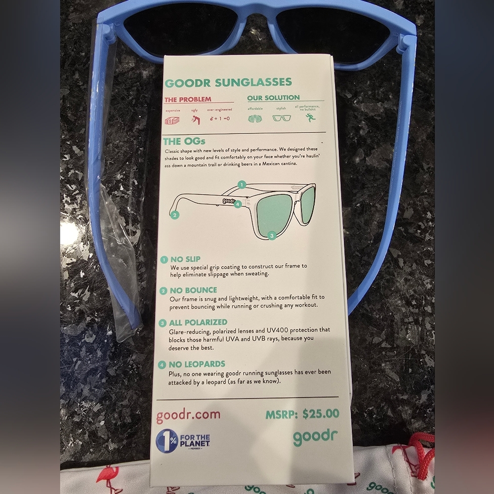 Goodr Limited Edition sunglasses Hanukkah Matata: It Means All Kosher This item - Picture 4 of 13